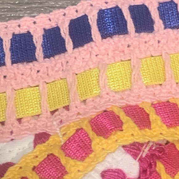 NWT Bar III Weave It Cheeky Bikini Swimsuit Bottoms Large or XL White Embroidery - Picture 5 of 9